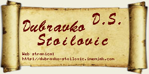 Dubravko Stoilović vizit kartica